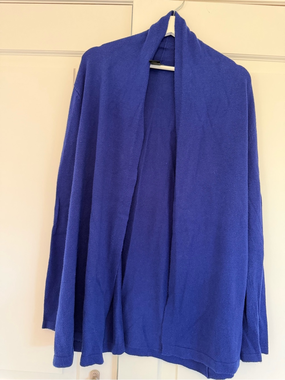 Ann Taylor Open-Front Cardigan Sweater - Cobalt Blue